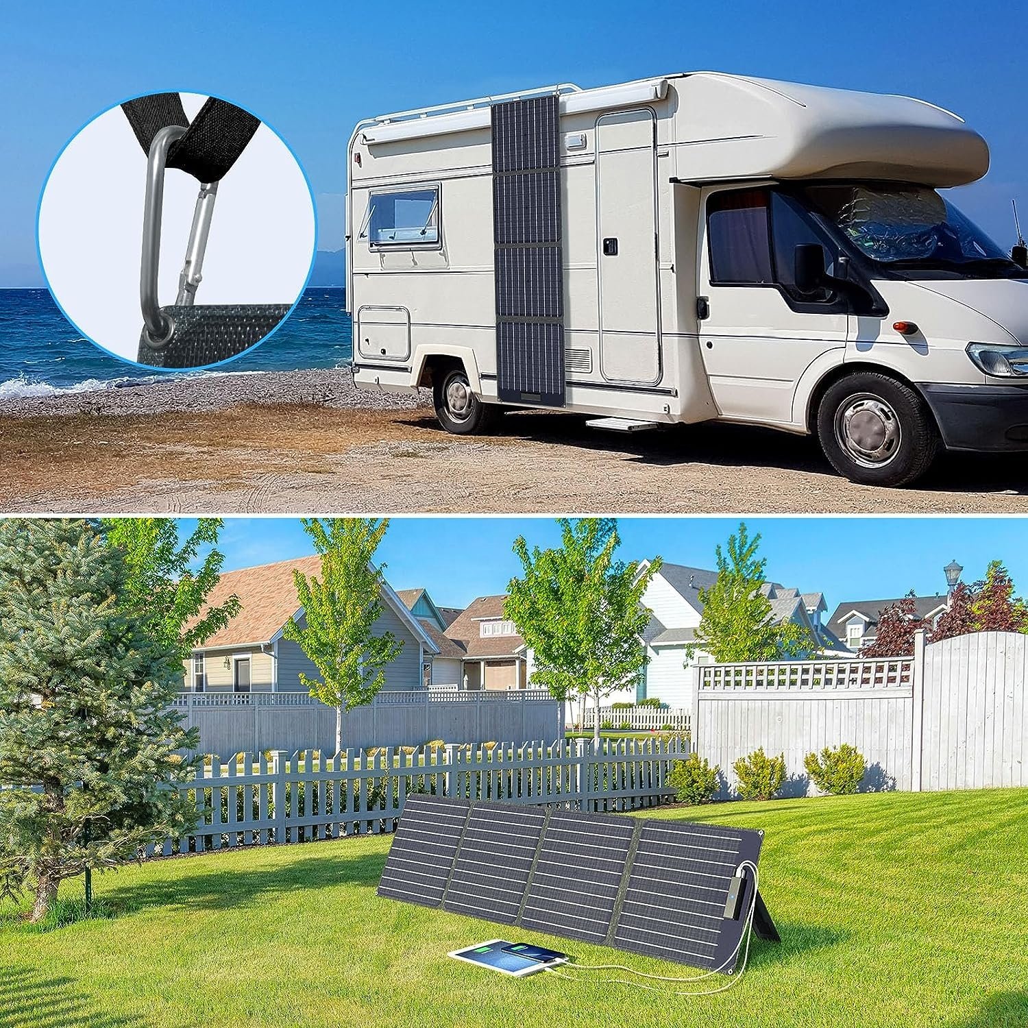 Solar Panel Foldable Solar Charger Factory Direct Supply Portable 60W 20V 18V DC Pin/anderson/usb/type C... 15A 3.00A/3.30A 700V