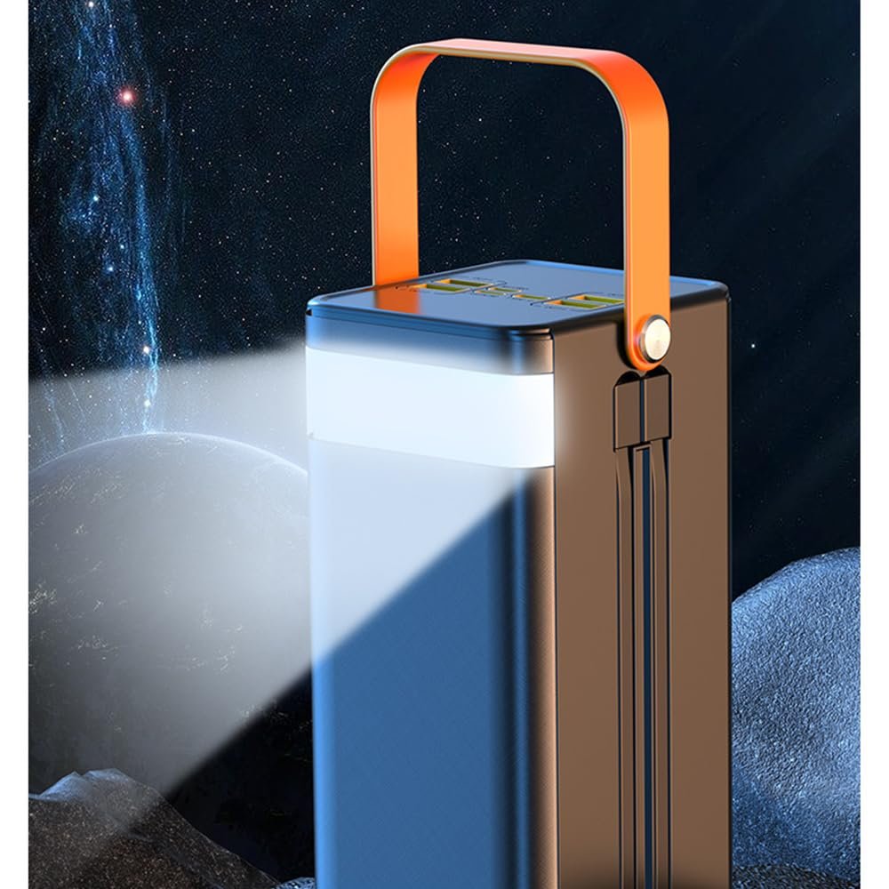 3 In 1 Built In Cable Powerbank Hand Crank Power Bank Hand-Crank Power Generator 30000Mah Charger Power Banks 50000