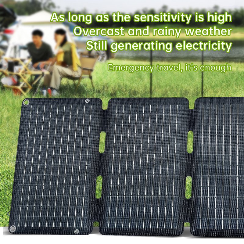 Portable solar charger 18V 30W solar panel USB mono foldable solar panel camping for phone laptop drone