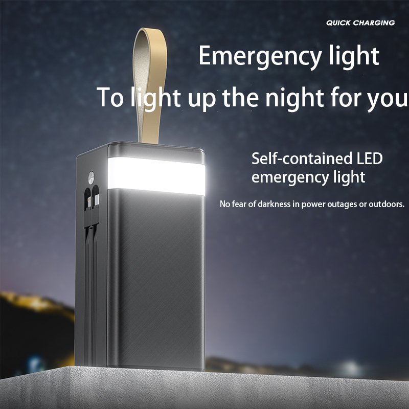 OEM ODM 22.5W Power Phone Charger 50000mAh & 60000mAh Big Capacity Portable Power Bank with Four USB Ports for Cell Phone