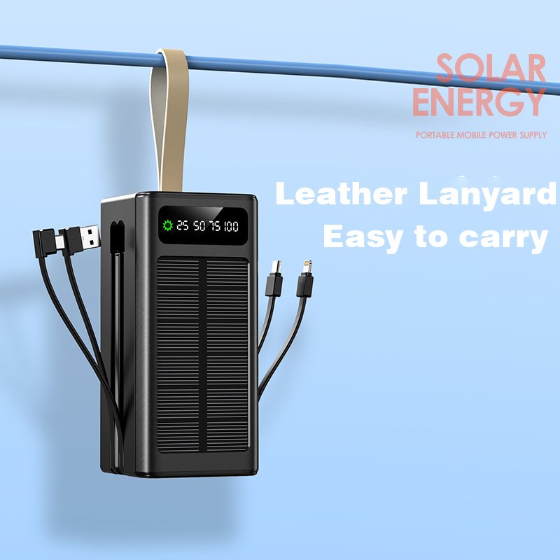 OEM ODM 22.5W Power Phone Charger 50000mAh & 60000mAh Big Capacity Portable Power Bank with Four USB Ports for Cell Phone