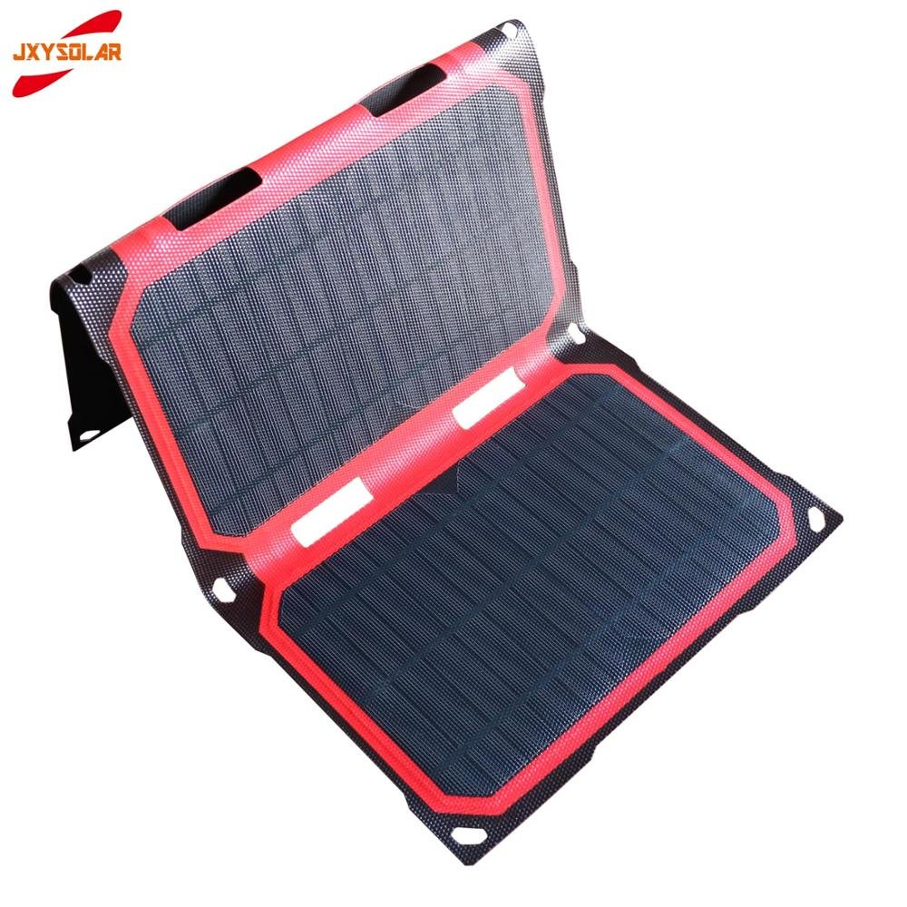 ETFE Surface Material MONO 21W Portable Folding Solar Charger Use For Mobile Phone Laptop