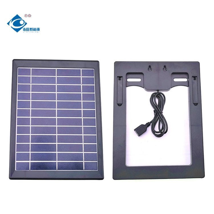 Glass Laminated Solar Panel ZW-5W-6V-1 Mini Waterproof Solar Photovoltaic Panels 6V Camping Solar Panel Energy Charger 5W