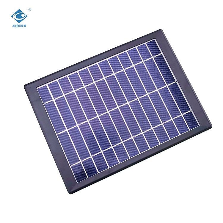 Glass Laminated Solar Panel ZW-5W-6V-1 Mini Waterproof Solar Photovoltaic Panels 6V Camping Solar Panel Energy Charger 5W