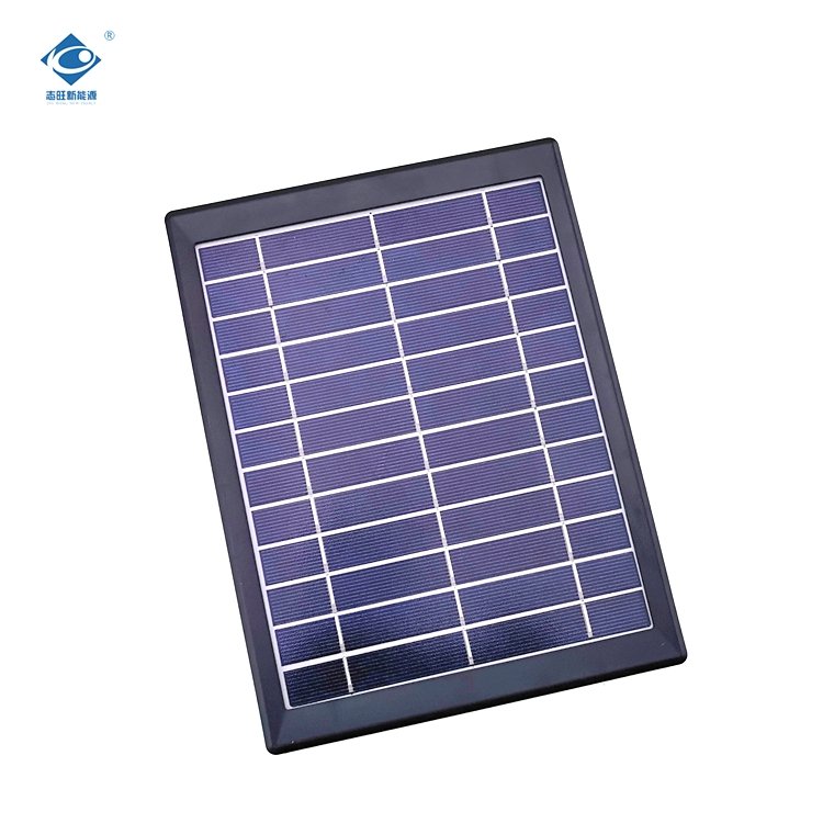 Glass Laminated Solar Panel ZW-5W-6V-1 Mini Waterproof Solar Photovoltaic Panels 6V Camping Solar Panel Energy Charger 5W