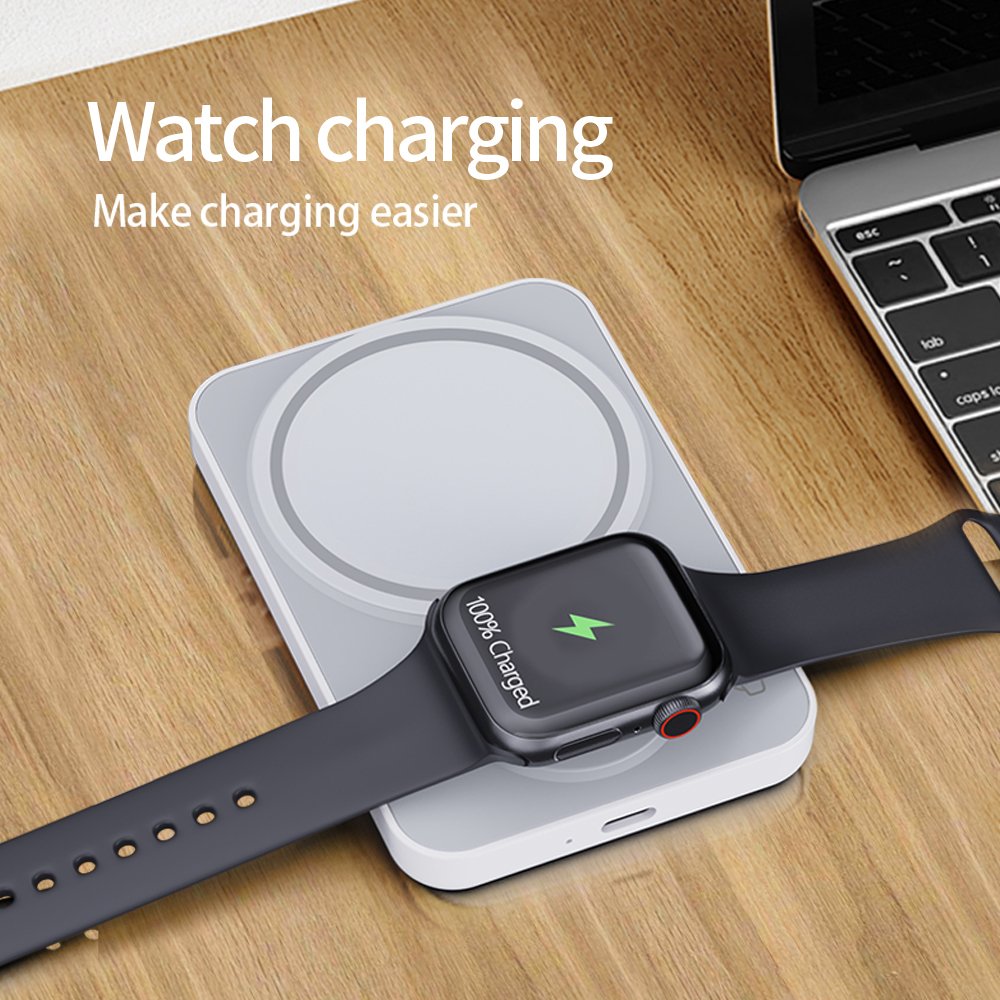2024 Universal Promotion Gifts Electronics Wireless Magnetic Portable Power Bank 3 in 1 Fast Charging for Phone Watch Earphone