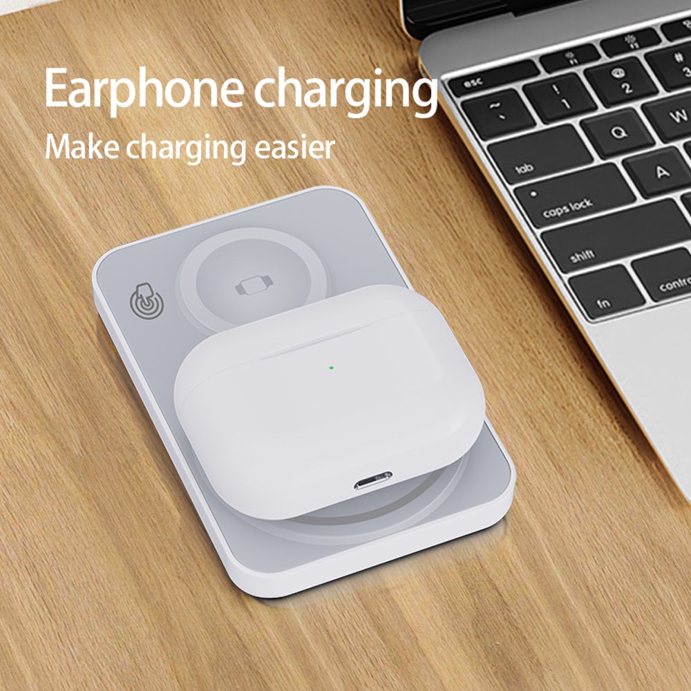 2024 Universal Promotion Gifts Electronics Wireless Magnetic Portable Power Bank 3 in 1 Fast Charging for Phone Watch Earphone
