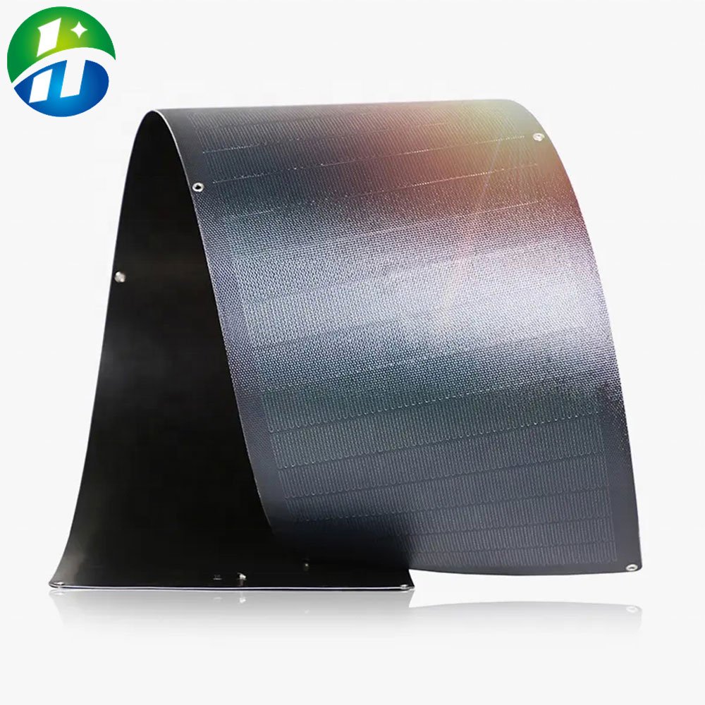 OEM customization solar panel PET/ ETFE flexible 100W flexible solar panels application for RV Boat Caravan Motorhome