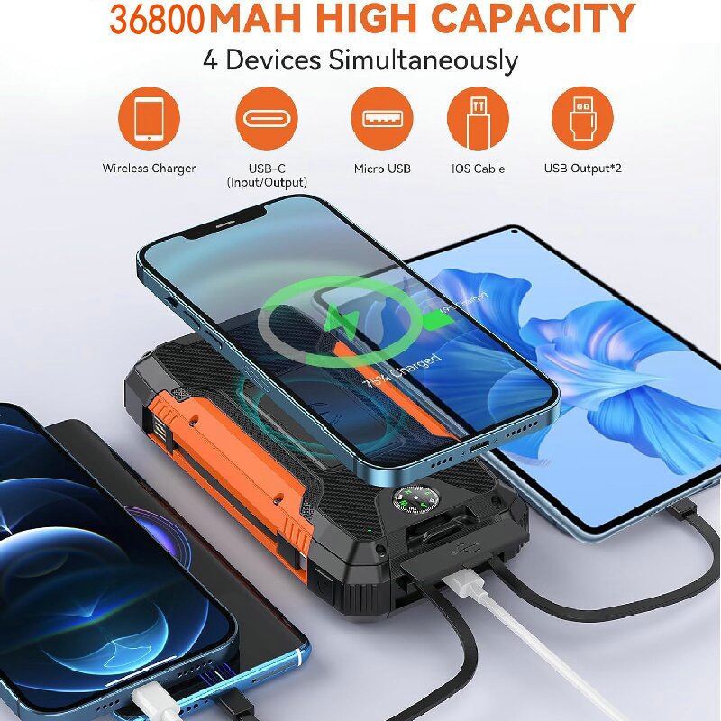 high capacity power bank solar 20000,solar power bank fast charging,portable solar charger power bank for mobile phone