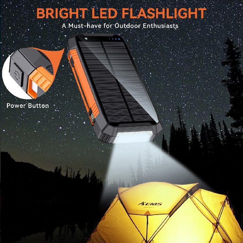 high capacity power bank solar 20000,solar power bank fast charging,portable solar charger power bank for mobile phone