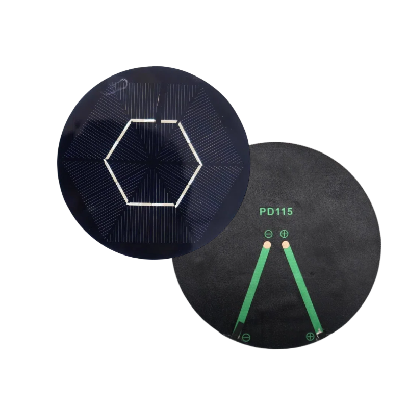 Hot sales 6V Customized PET Round Solar Panel 1.2W Circular Solar Power Panel 6V Lightweight Solar Panel Charger