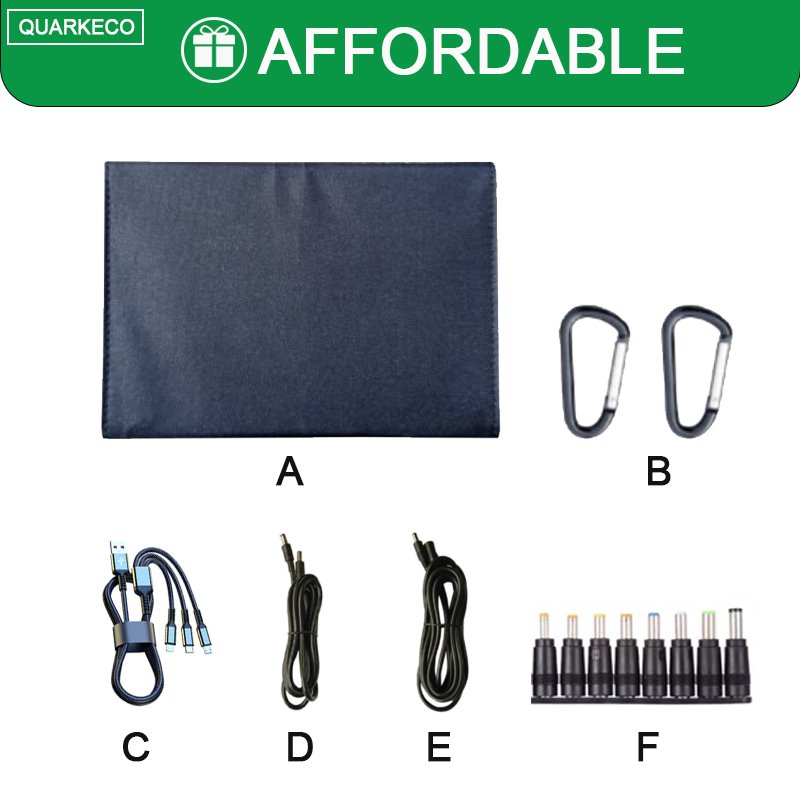Waterproof Solar Panel Fold 50W 6pcs Solar Charger With DC USB Jack Polycrystalline 50W Portable Solar Panel
