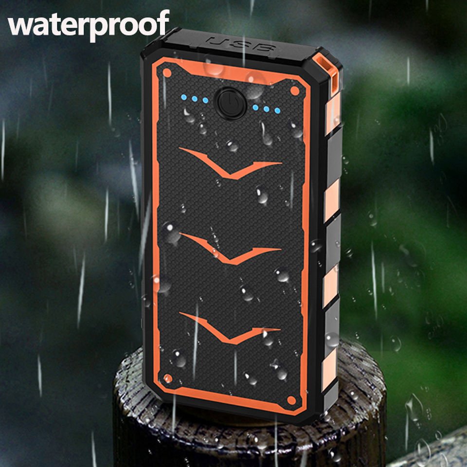 20000mAh solar power bank outdoor other camping & hiking products that sell best 2 usb led torch night lights solar battery pack