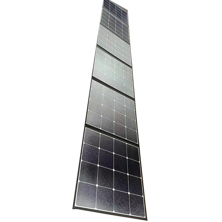 ETFE Film Fiberglass Backboard Portable 12v 24v Mono 250w Foldable Solar Panel 300w 400W