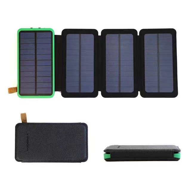 10000-30000mAh Portable Solar Panel Charger Power Bank with LED Flash Light IP67 Fast Charger for Outdoor Hiking Camping