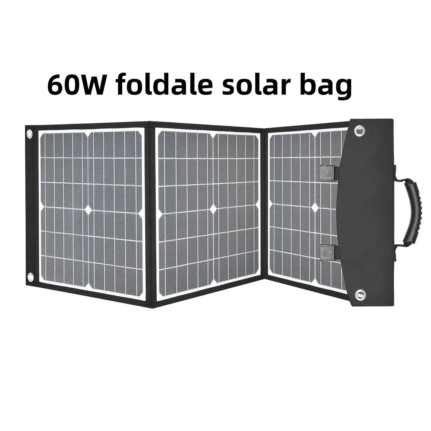 60W High Quality Waterproof Foldable Camping Solar Panel Charger for Mobile Phones Portable Easy to Carry
