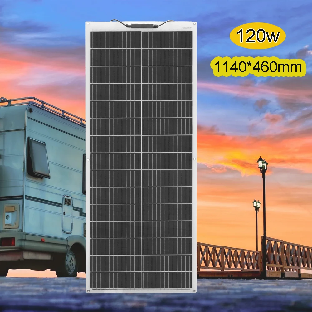 140w 120w 100w 12v solar panel battery charger upgrade photovoltaic panel for home roof balcony camper boat RV EU warehouse ship