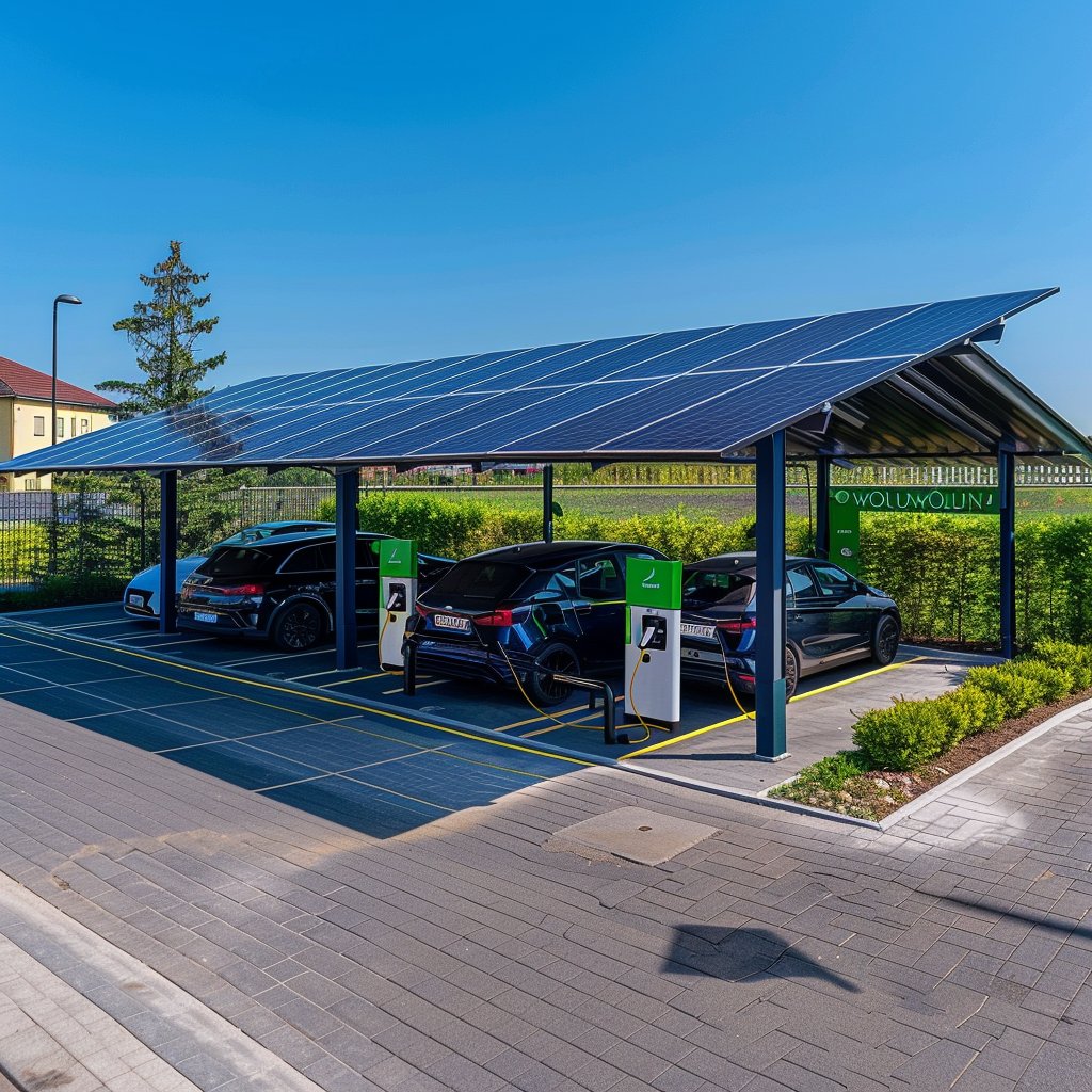 New Solar Electric Car Charging Station DC EV Fast Charger For Home Use Floor Mounted EV Solar DC Charging Station