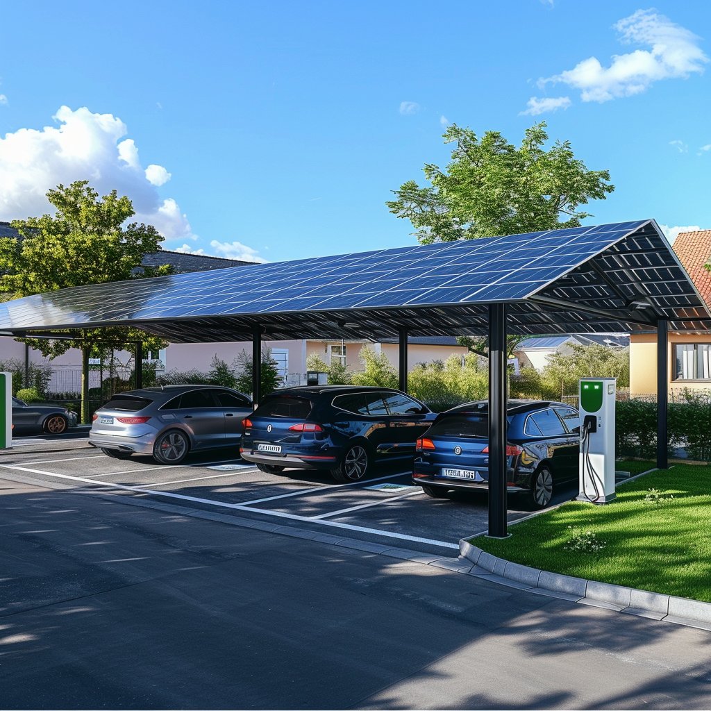 New Solar Electric Car Charging Station DC EV Fast Charger For Home Use Floor Mounted EV Solar DC Charging Station