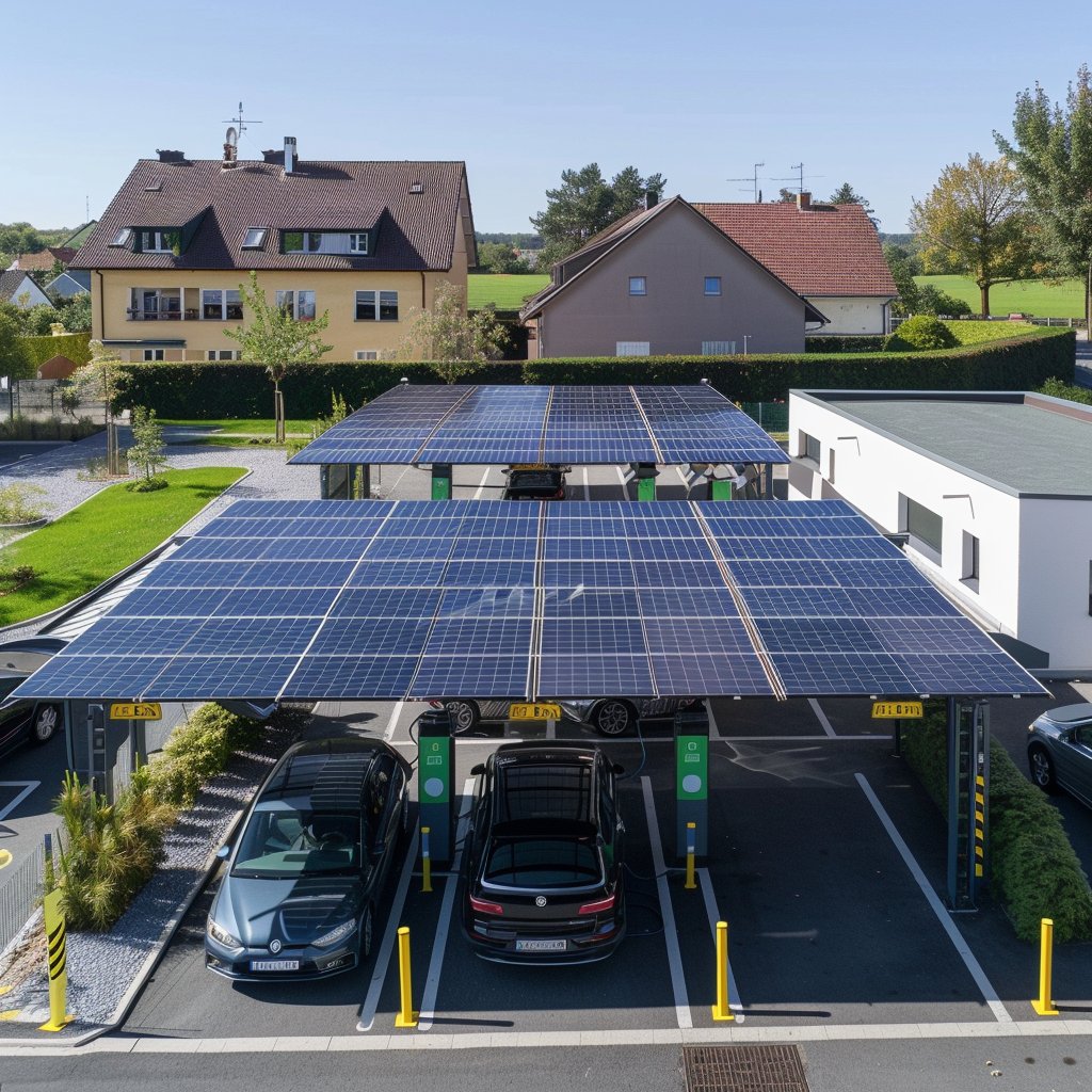 New Solar Electric Car Charging Station DC EV Fast Charger For Home Use Floor Mounted EV Solar DC Charging Station