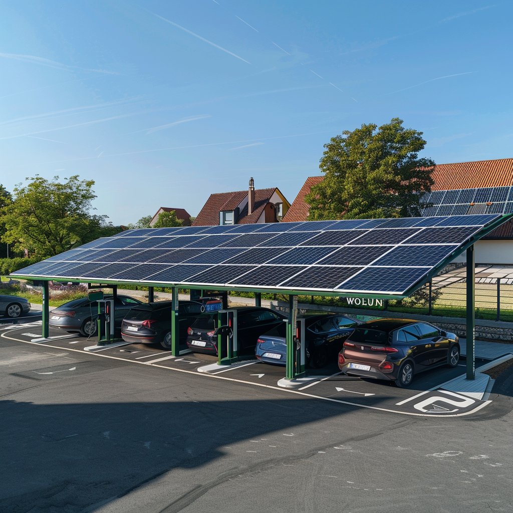 New Solar Electric Car Charging Station DC EV Fast Charger For Home Use Floor Mounted EV Solar DC Charging Station