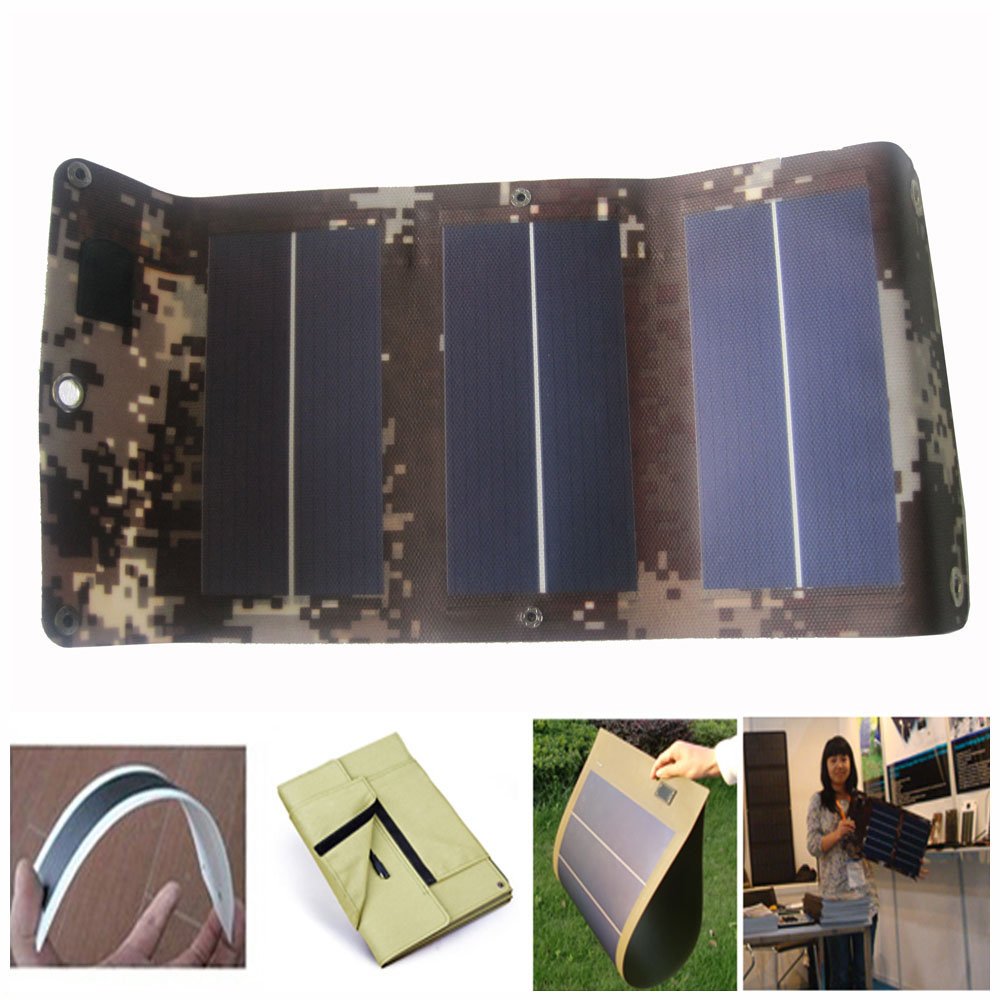 3W Flexible Portable Mobile Solar Charger USB For Smartphones,Power Banks,Surveillance Camera,Radio