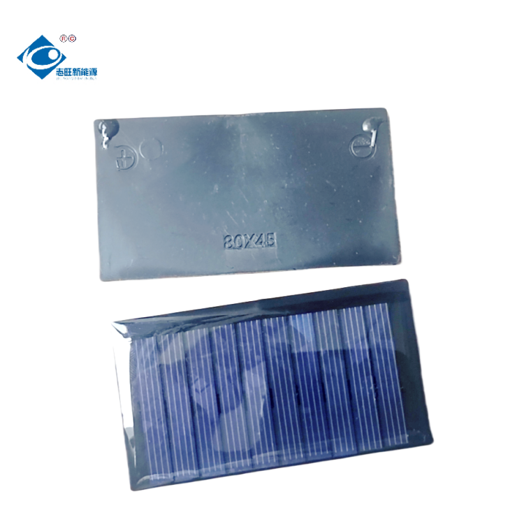 5.5V Epoxy Adhesive Solar Panel ZW-8045-S Mini Customized Solar Panel 85mA Lightweight Solar Panels Charger 0.5W