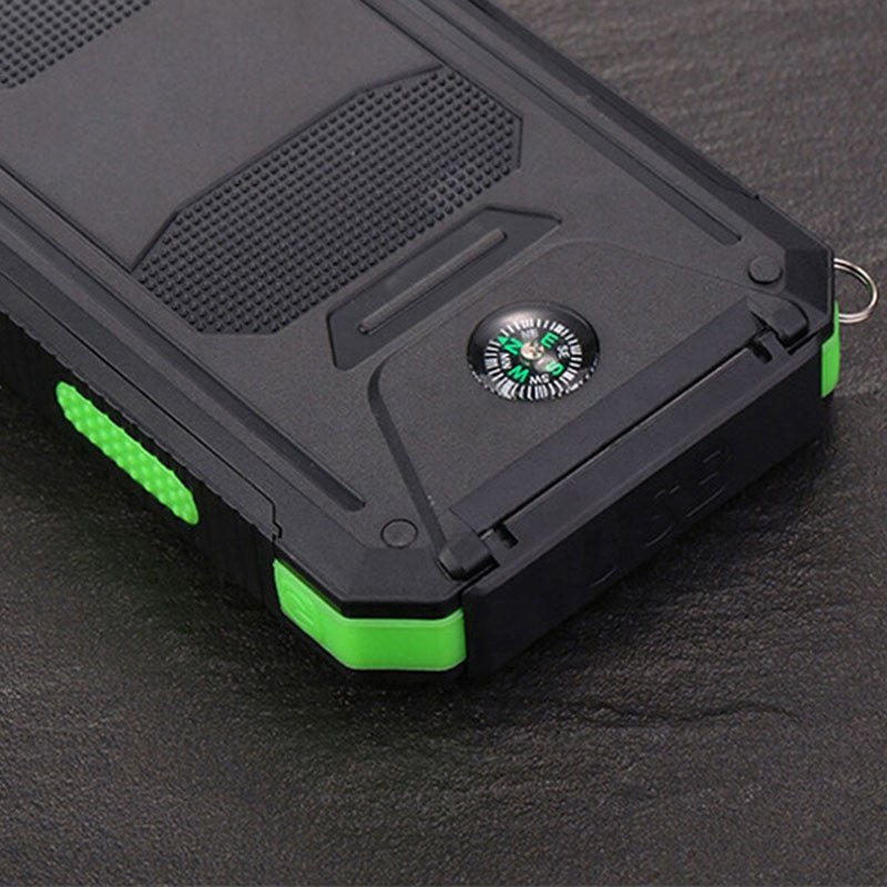 Portable Travel Solar Power Bank Dual USB Solar External Battery Charger Powerbank For All Mobile Phone