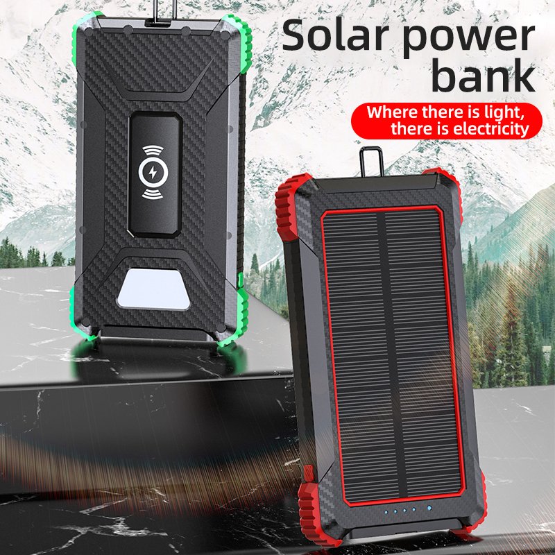 New Waterproof Solar Power Bank 10000mah Portable Phone Charger Dual USB Solar Panel External Battery Powerbank