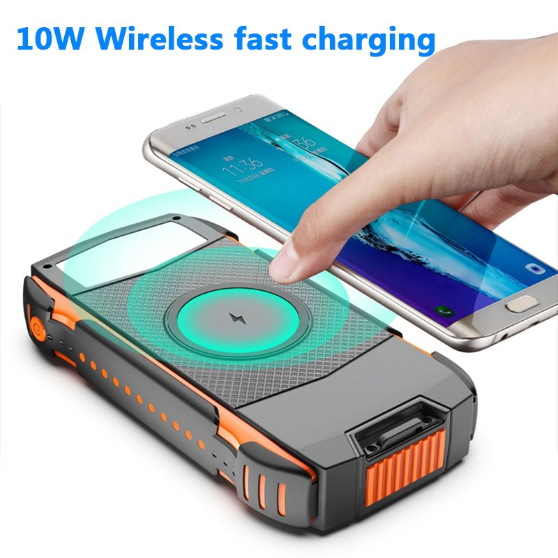power bank pd 18W qc 3.0 solar charger 20000mah wireless cell phones laptop powerbank