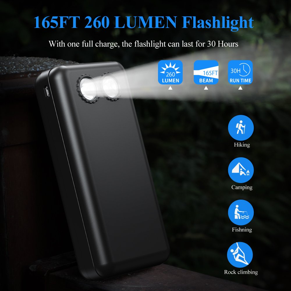 Free Sample New Technology Products 2024 Outdoor Mobile Phone Charger OEM Logo 30000mAh Large Capacity Portable Solar Power Bank