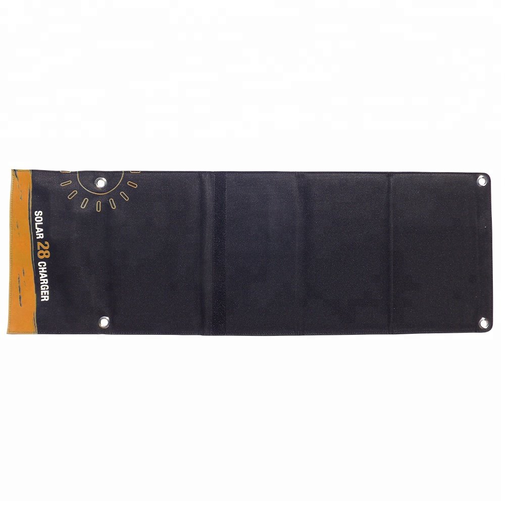 JWN-010 28W foldable Solar power Charger Waterproof Outdoor Solar Battery Charger With Sun Power Solar Panel for Cellphone