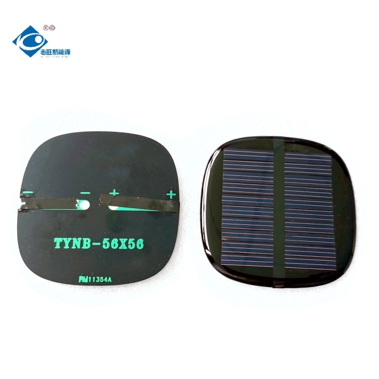5V Lightweight Silicon Solar Panel ZW-5656-R Epoxy Adhesive Solar Panel 0.4W Mini Solar Panels Power Charger