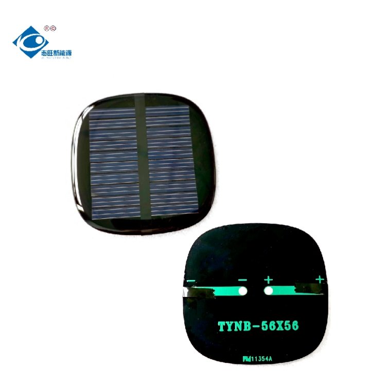 5V Lightweight Silicon Solar Panel ZW-5656-R Epoxy Adhesive Solar Panel 0.4W Mini Solar Panels Power Charger