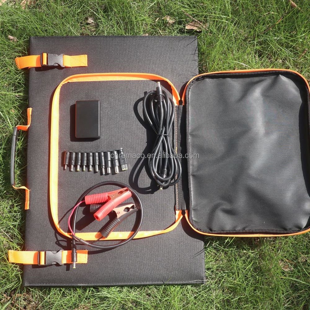 100W 120W 150W Portable Waterproof Foldable Monocrystalline Silicon Flexible Pvc Solar Panel With Usb Type C Dc Output