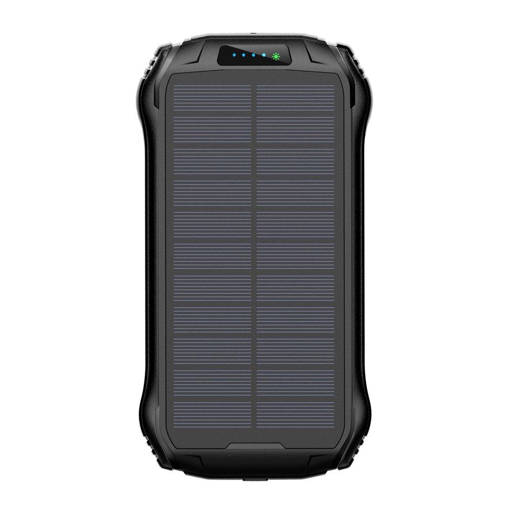 New Products 2024 Type-C Dual Usb OEM Logo Outdoor Solar Charger Waterproof Large Capacity 26800mAh Portable Solar Power Bank