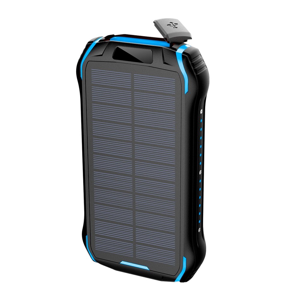 New Products 2024 Type-C Dual Usb OEM Logo Outdoor Solar Charger Waterproof Large Capacity 26800mAh Portable Solar Power Bank