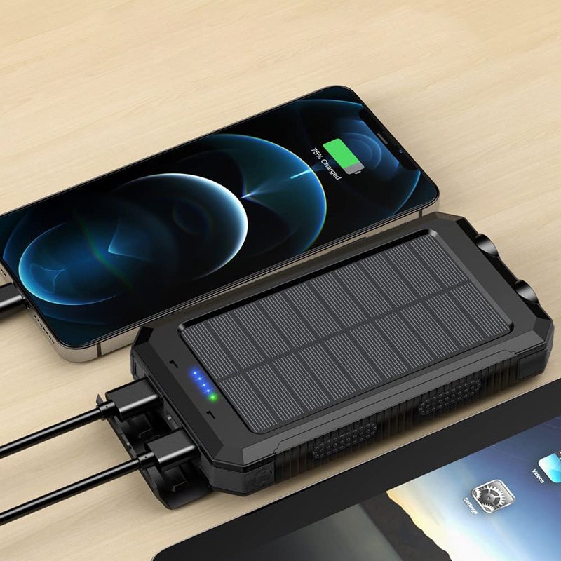Best Selling Items Dual Usb Charger Power Supply 10000mAh Outdoor Emergency Portable Solar Power Bank
