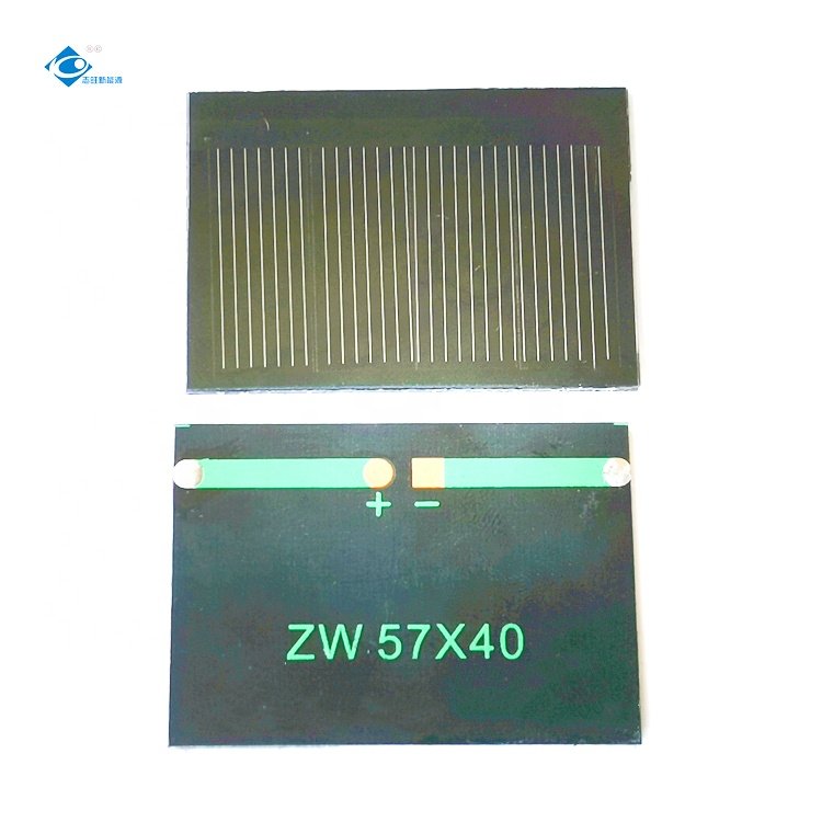 ZW-5740-PET Mono PET Solar Photovoltaic Panel 0.3W Portable Solar Panel Charger 2V Sewing Portable Solar Panel