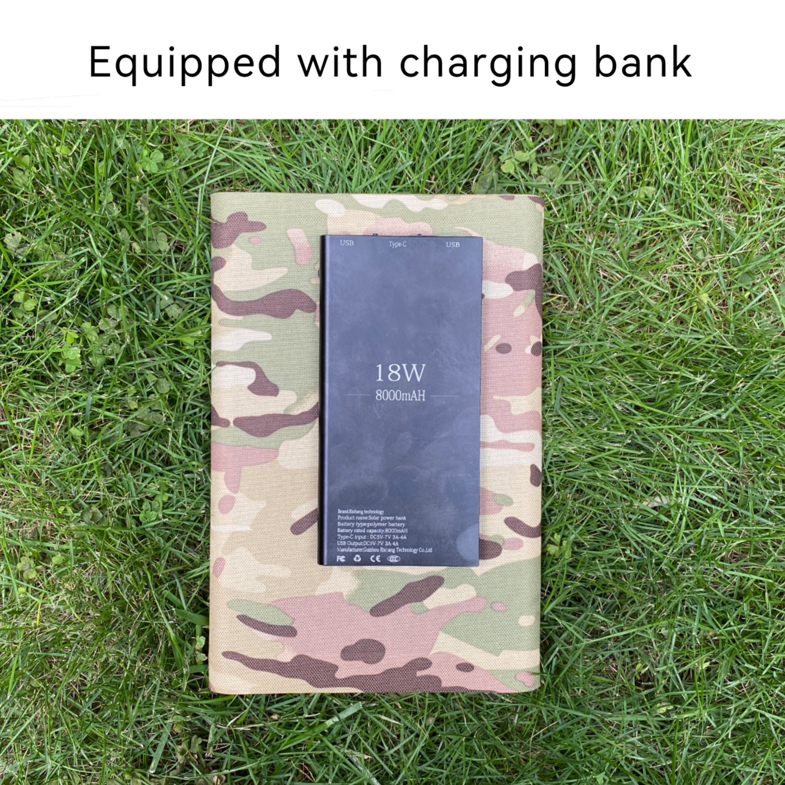 18W IP65 Waterproof High Efficiency Foldable Solar Powered Portable Charger Power Bank Solar Panel For Cell Phone Mobile Phones