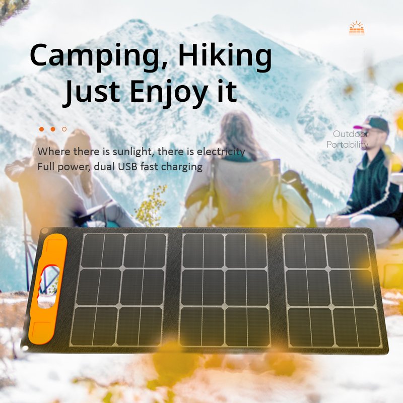 Solarcarry 400W High Quality Cheap Price Outdoor Portable Sunpower Solar Panel ETFE Folded Solar Panel