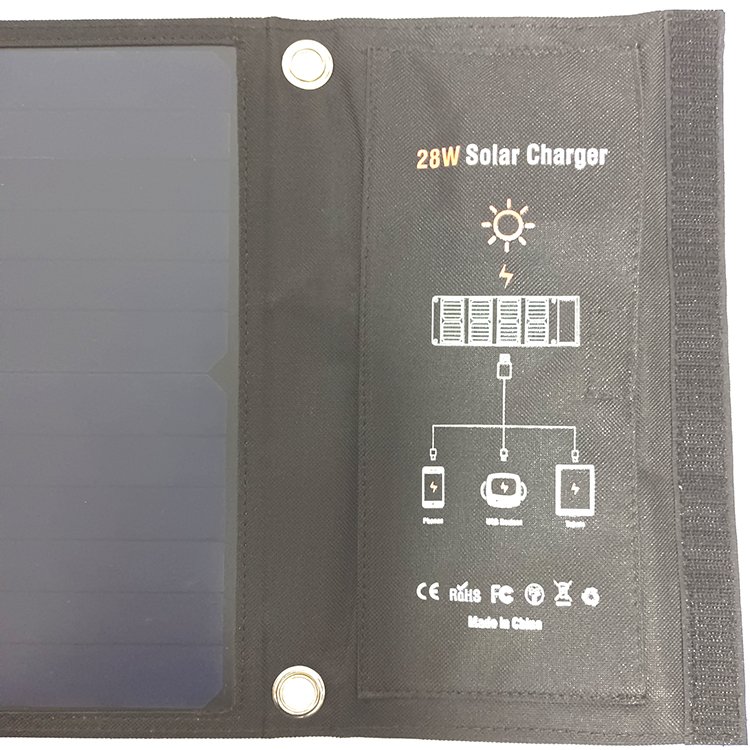 Outdoor Travel Foldable Camping Photovoltaic Panel 20w 28w 5v Portable Solar Phone Chargers