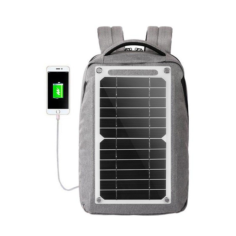 Portable Solar Power Panel Cell Monocrystalline USB Smart Charging Flexible 5V Solar Charger 6W 10W For Mobile Phone