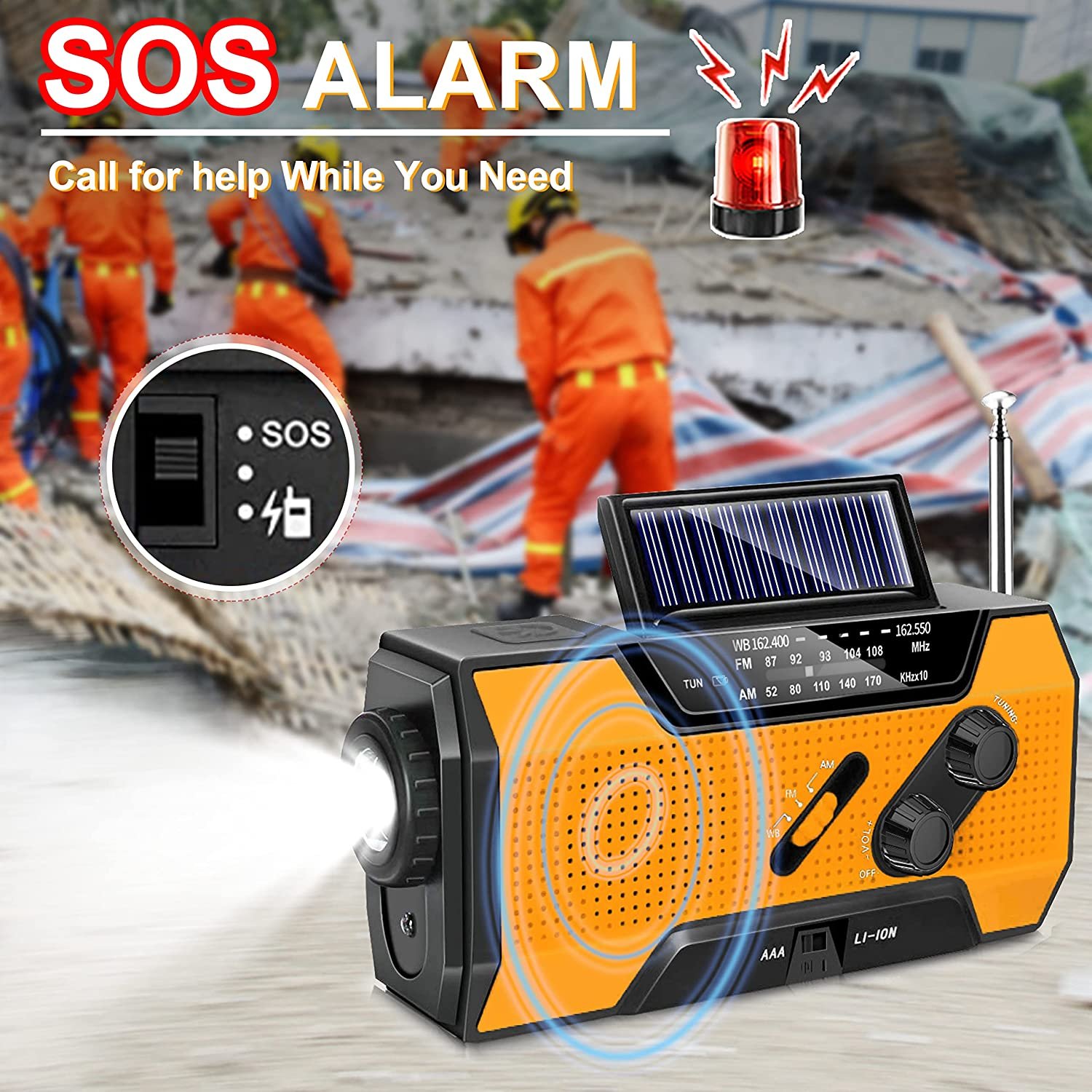 Best Price Emergency solar crank power smart phone charger with solar charger power bank panel radio solar
