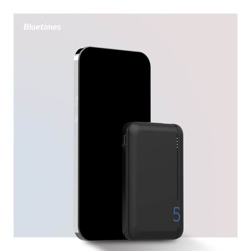 Bluetimes Family Design Power Bank 5000mah Dual Black Li-polymer Battery Universal Portable Power Bank for Smart Phone