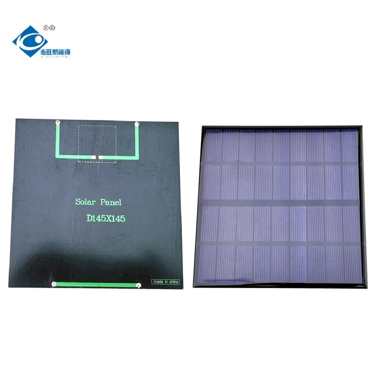 3W Mini Epoxy Adhesive Solar Panel ZW-145145-9V Mini Solar Panels Power Charger 9V Ruggedized Mini Solar Panel Charger