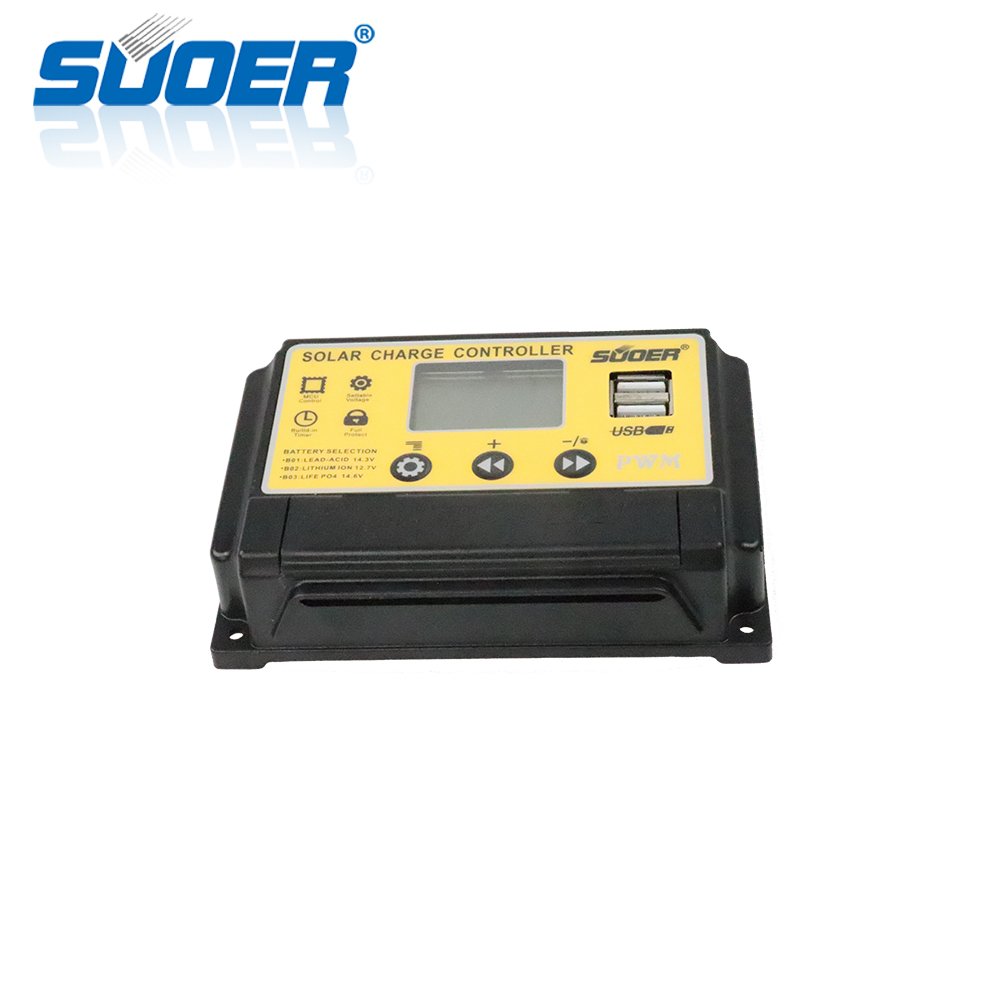 Hot Sale 10A 12/24V PWM Mini Manual Solar Battery Charge Controller