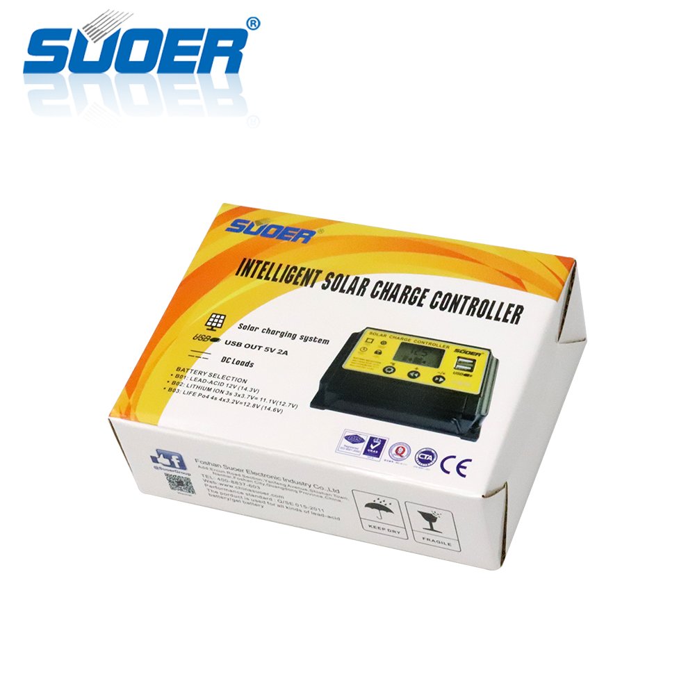 Hot Sale 10A 12/24V PWM Mini Manual Solar Battery Charge Controller