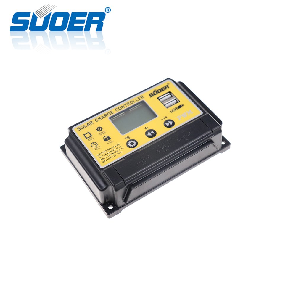 Hot Sale 10A 12/24V PWM Mini Manual Solar Battery Charge Controller