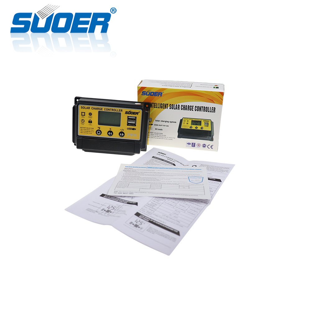 Hot Sale 10A 12/24V PWM Mini Manual Solar Battery Charge Controller